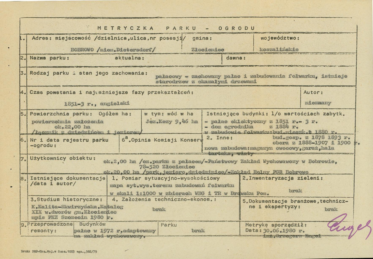 Ewidencja parkowa, skan nr 6