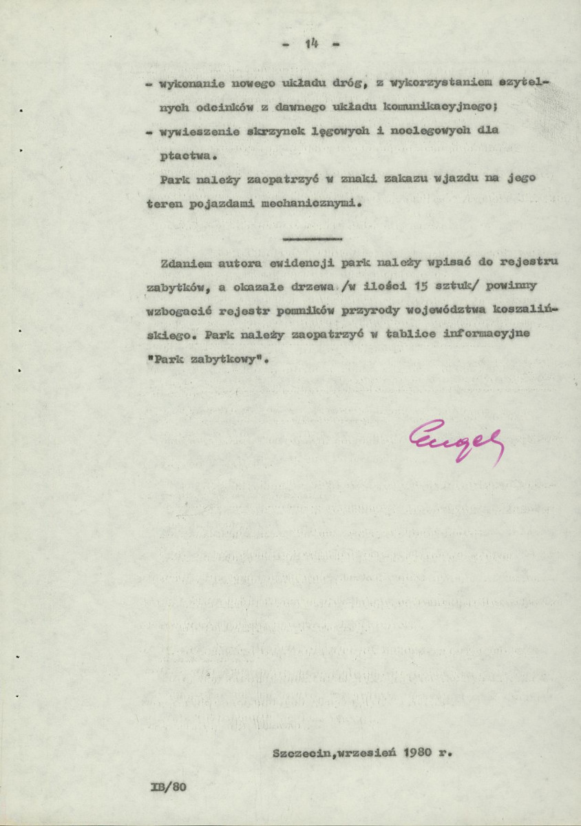 Ewidencja parkowa, skan nr 20