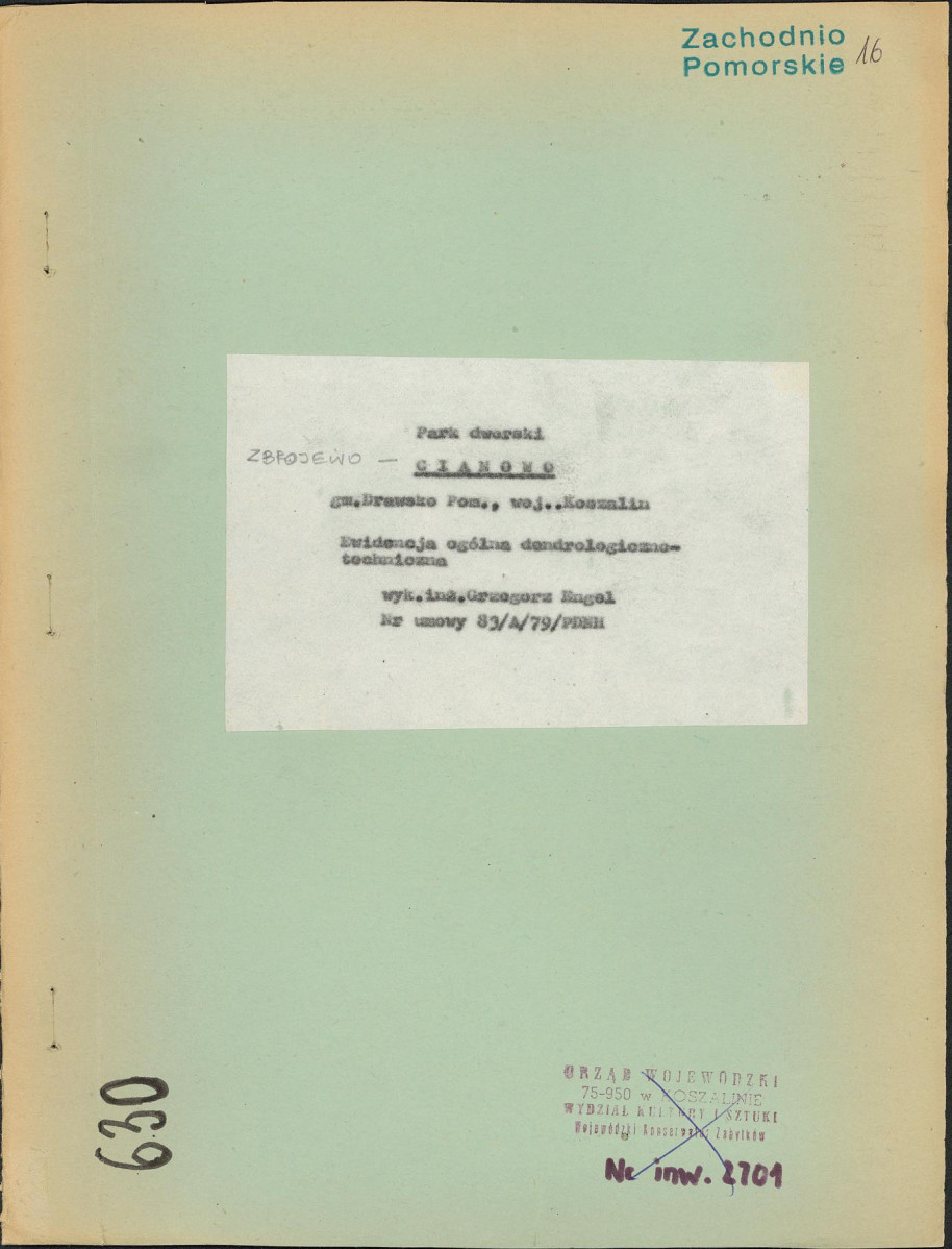 EP - Ewidencja parkowa, skan nr 1