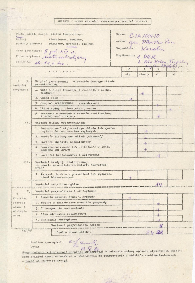 EP - Ewidencja parkowa, skan nr 3