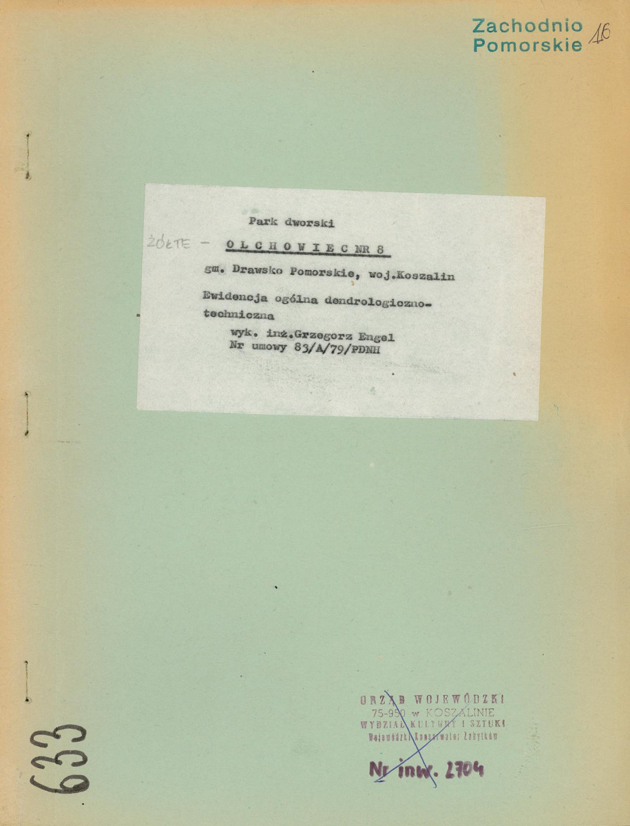 EP - Ewidencja parkowa, skan nr 1