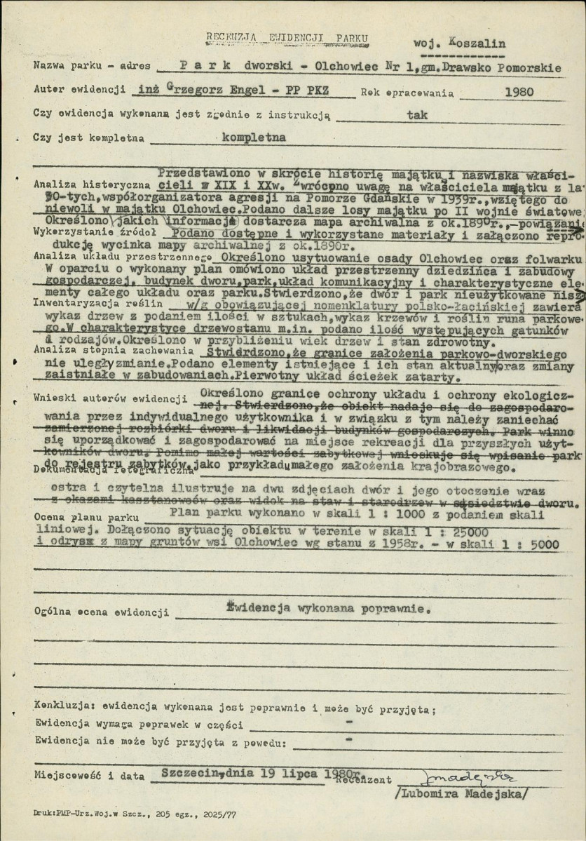 EP - Ewidencja parkowa, skan nr 16