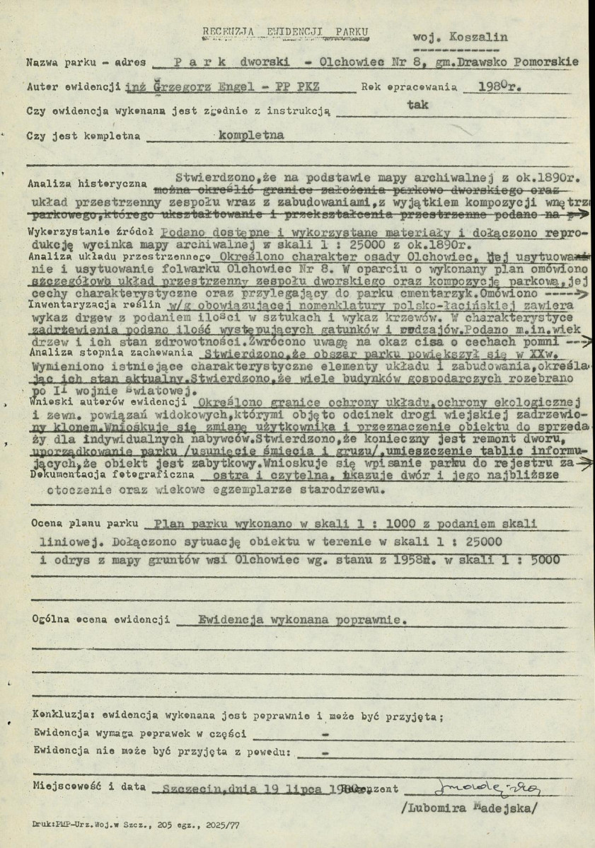 EP - Ewidencja parkowa, skan nr 17