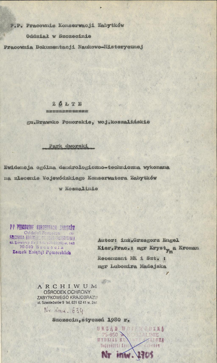 Ewidencja parkowa, skan nr 4