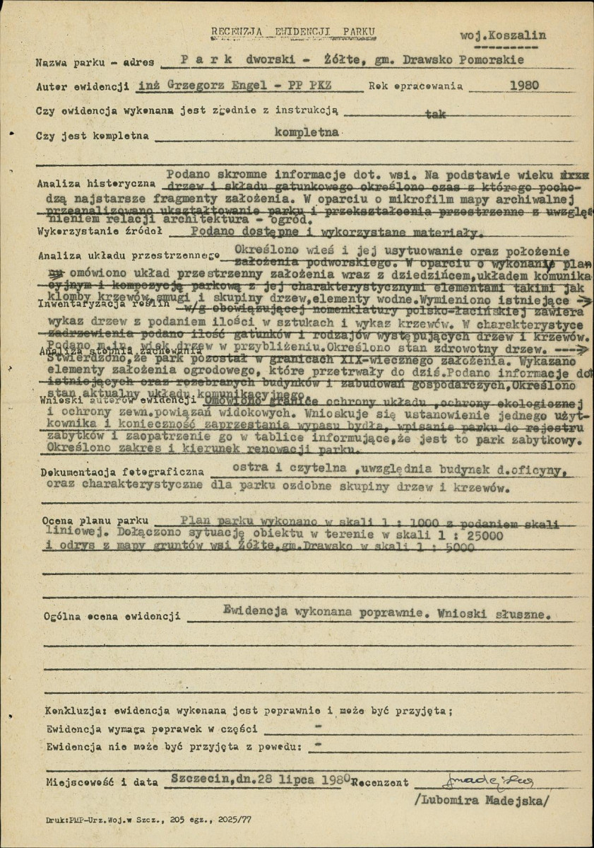 Ewidencja parkowa, skan nr 18