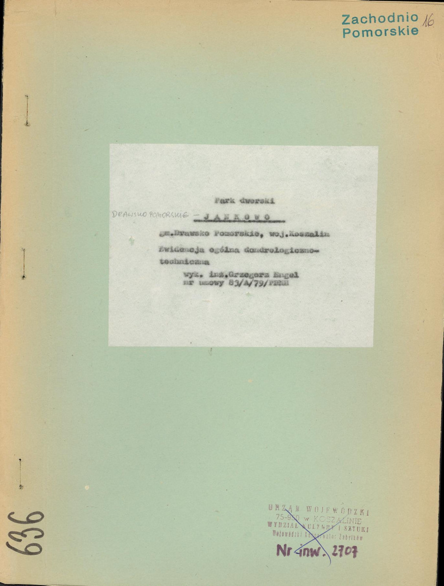 EP - Ewidencja parkowa, skan nr 1