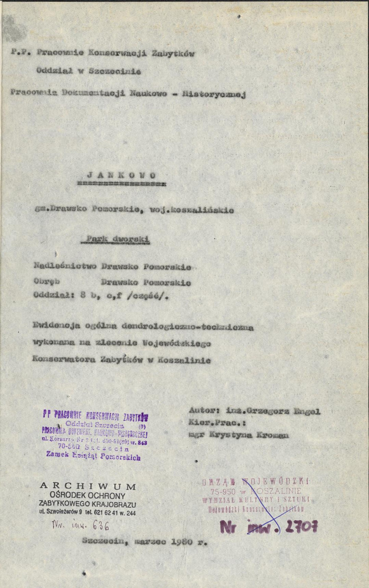 EP - Ewidencja parkowa, skan nr 4