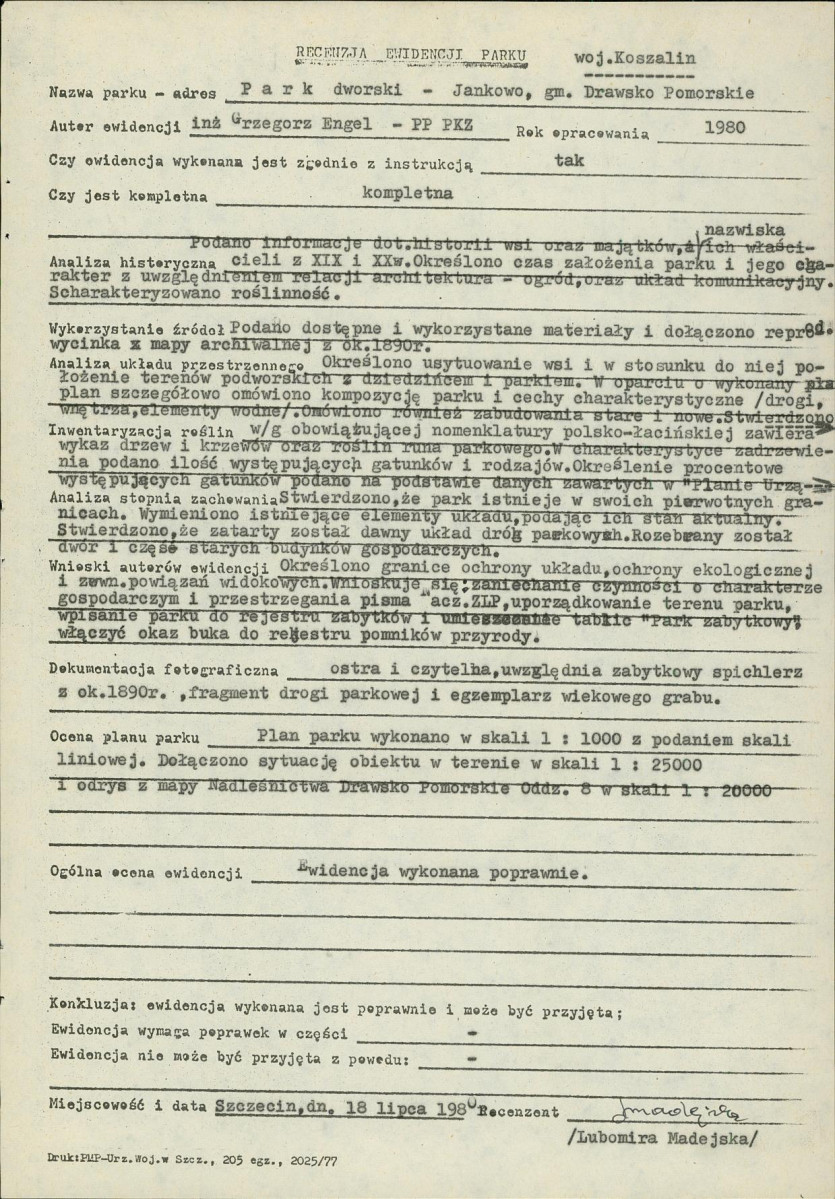 EP - Ewidencja parkowa, skan nr 19