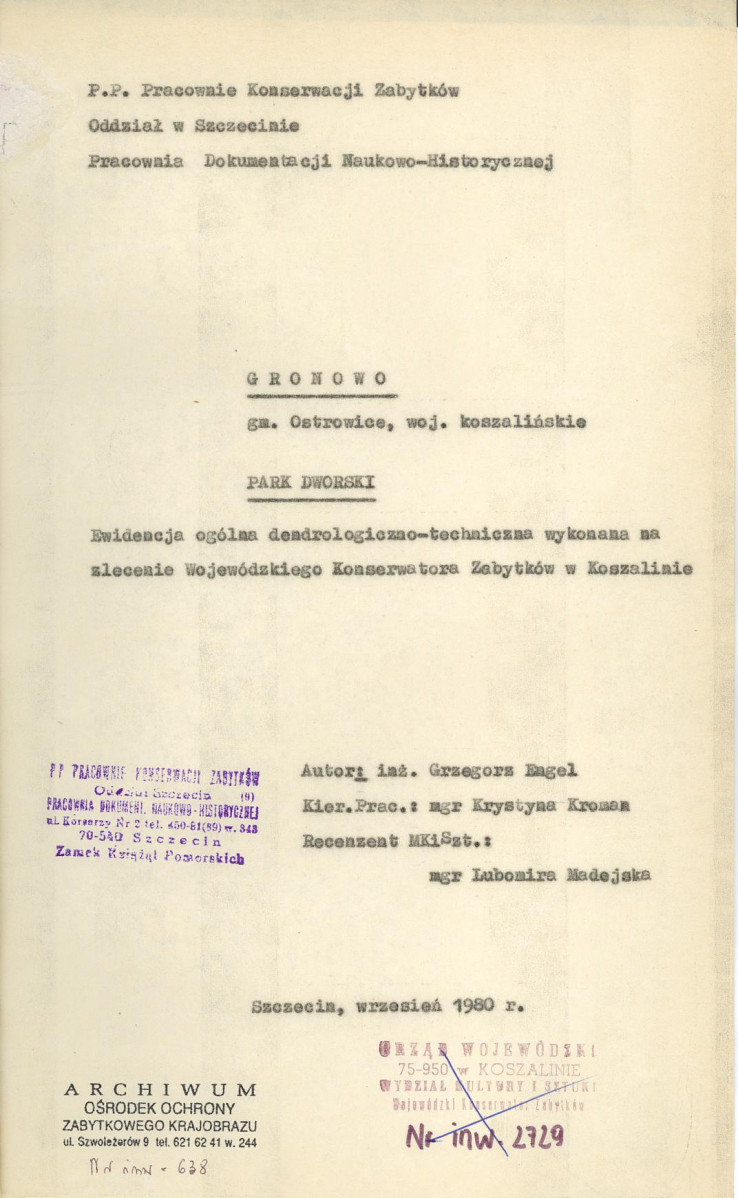 Ewidencja parkowa, skan nr 4