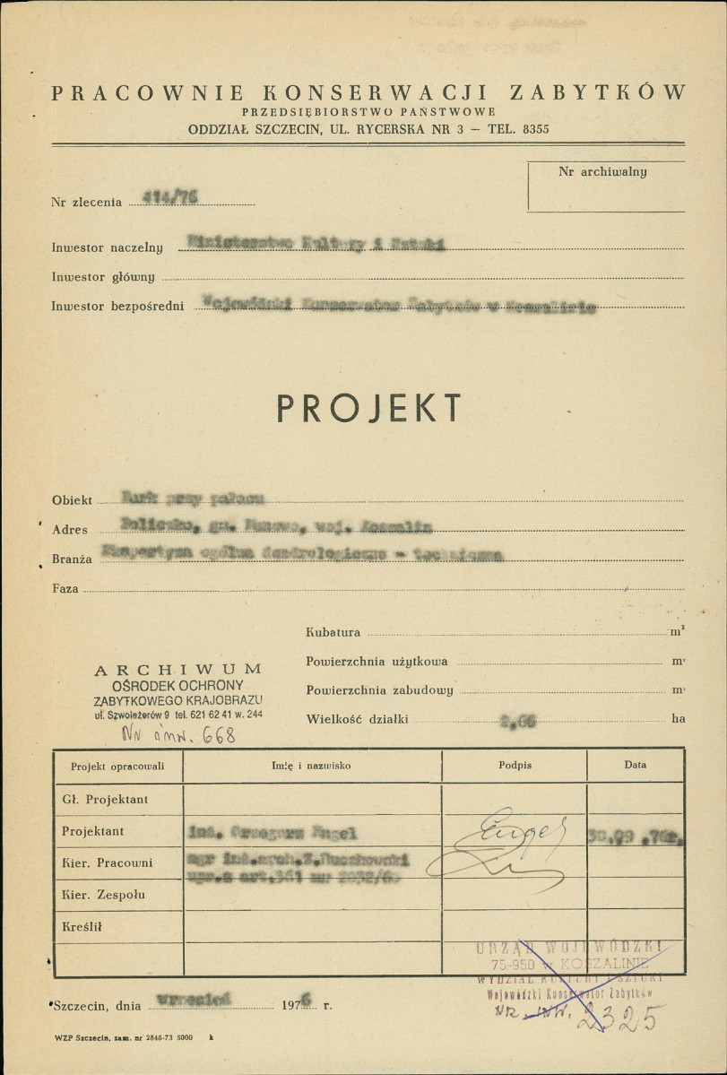 EP - Ewidencja parkowa, skan nr 3