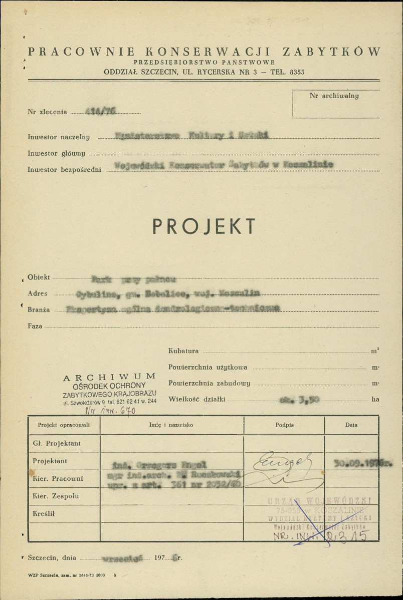 Ewidencja parkowa, skan nr 3