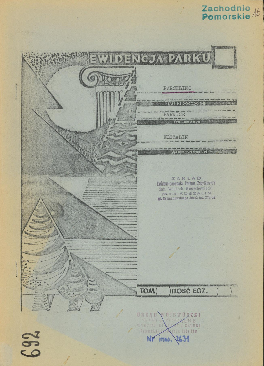 EP - Ewidencja parkowa, skan nr 1