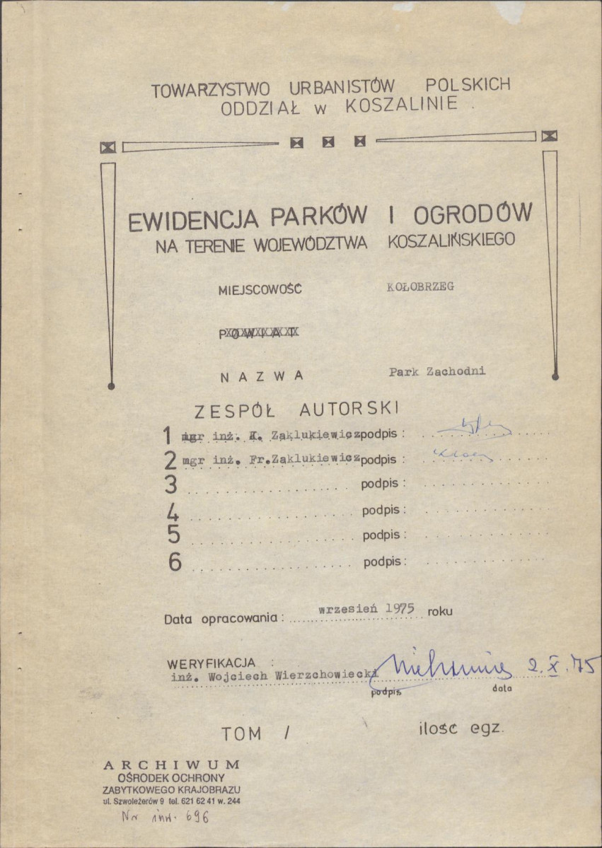 Ewidencja parkowa, skan nr 3