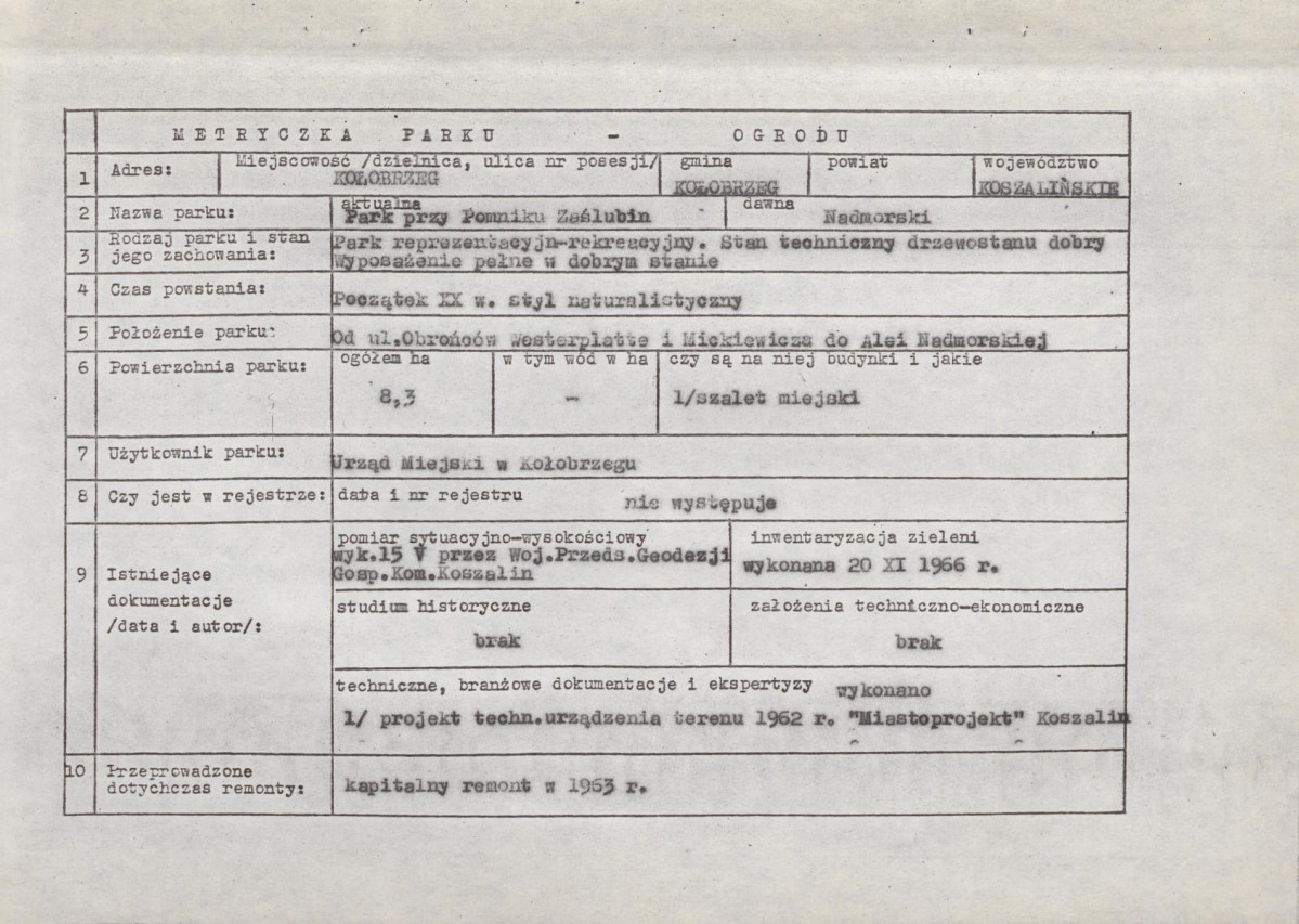 Ewidencja parkowa, skan nr 4