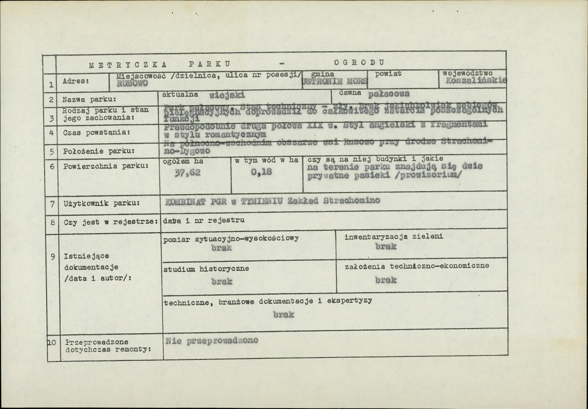 Ewidencja parkowa, skan nr 5