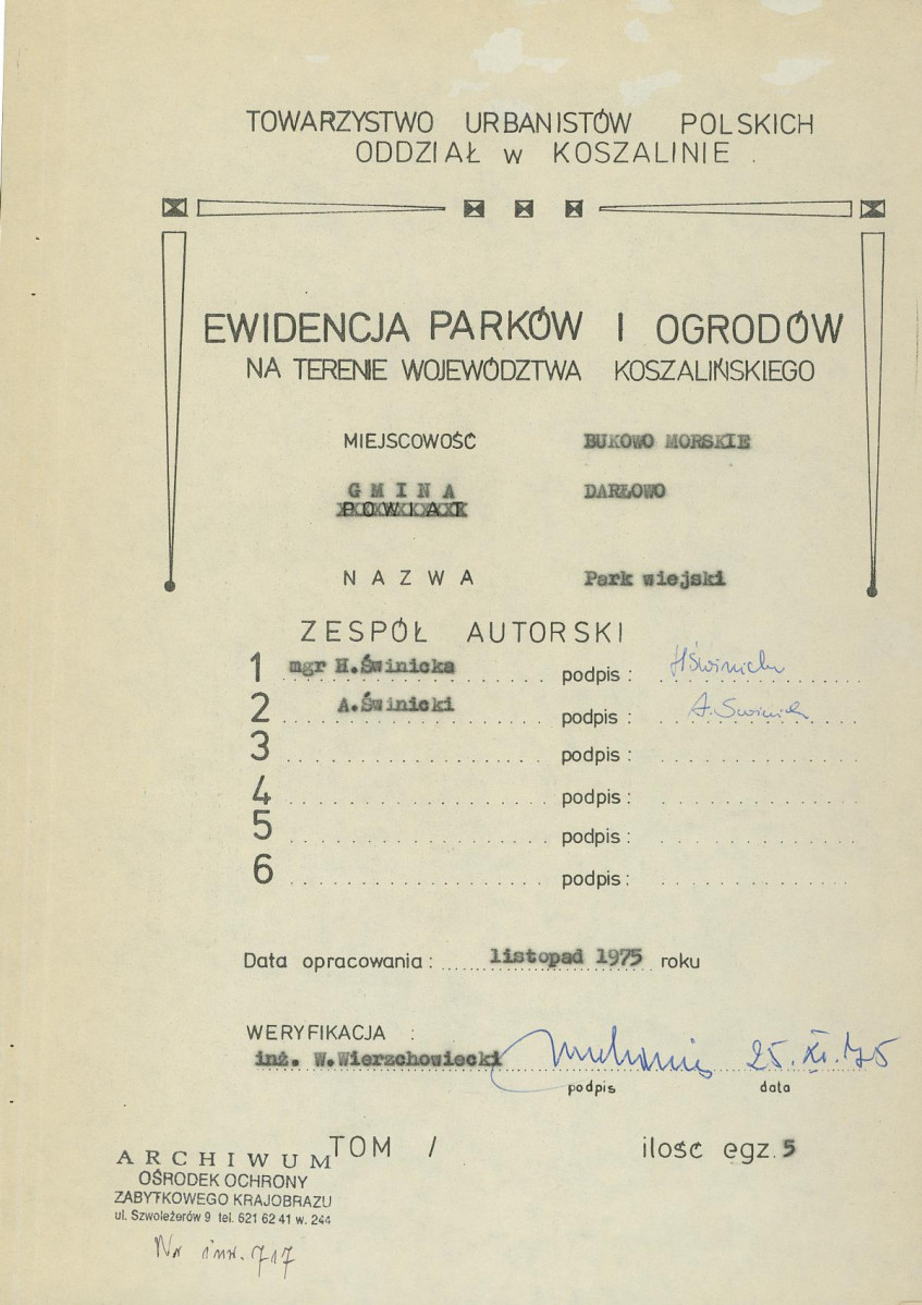 Ewidencja parkowa, skan nr 3