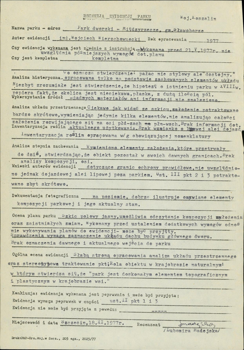 EP - Ewidencja parkowa, skan nr 4