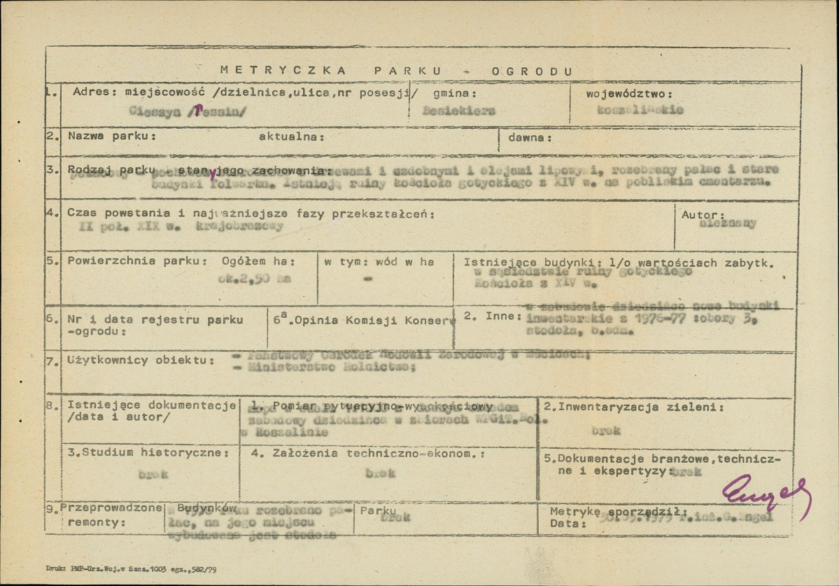 EP - Ewidencja parkowa, skan nr 6
