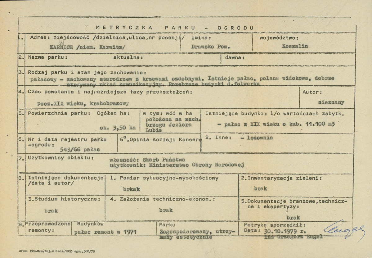 Ewidencja parkowa, skan nr 6