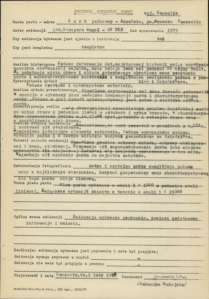 Ewidencja parkowa, skan nr 17