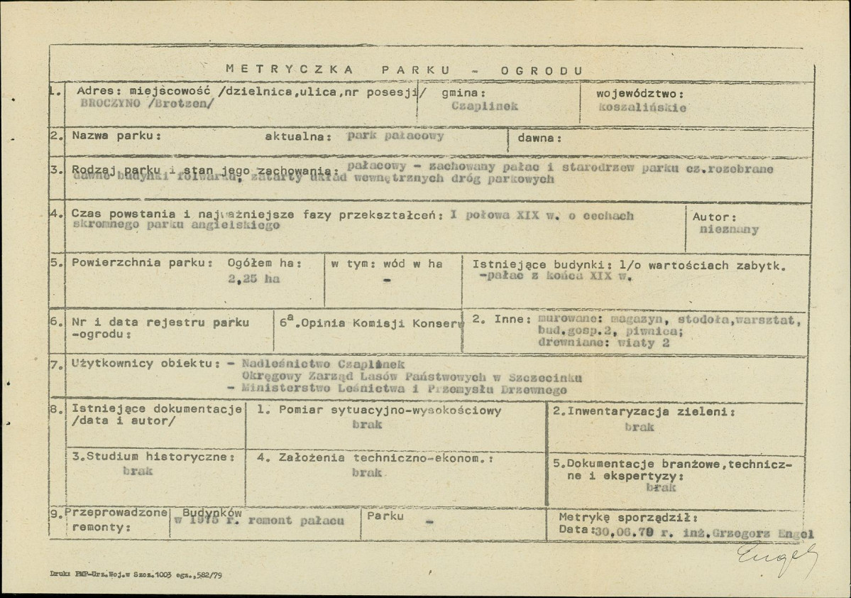 Ewidencja parkowa, skan nr 5