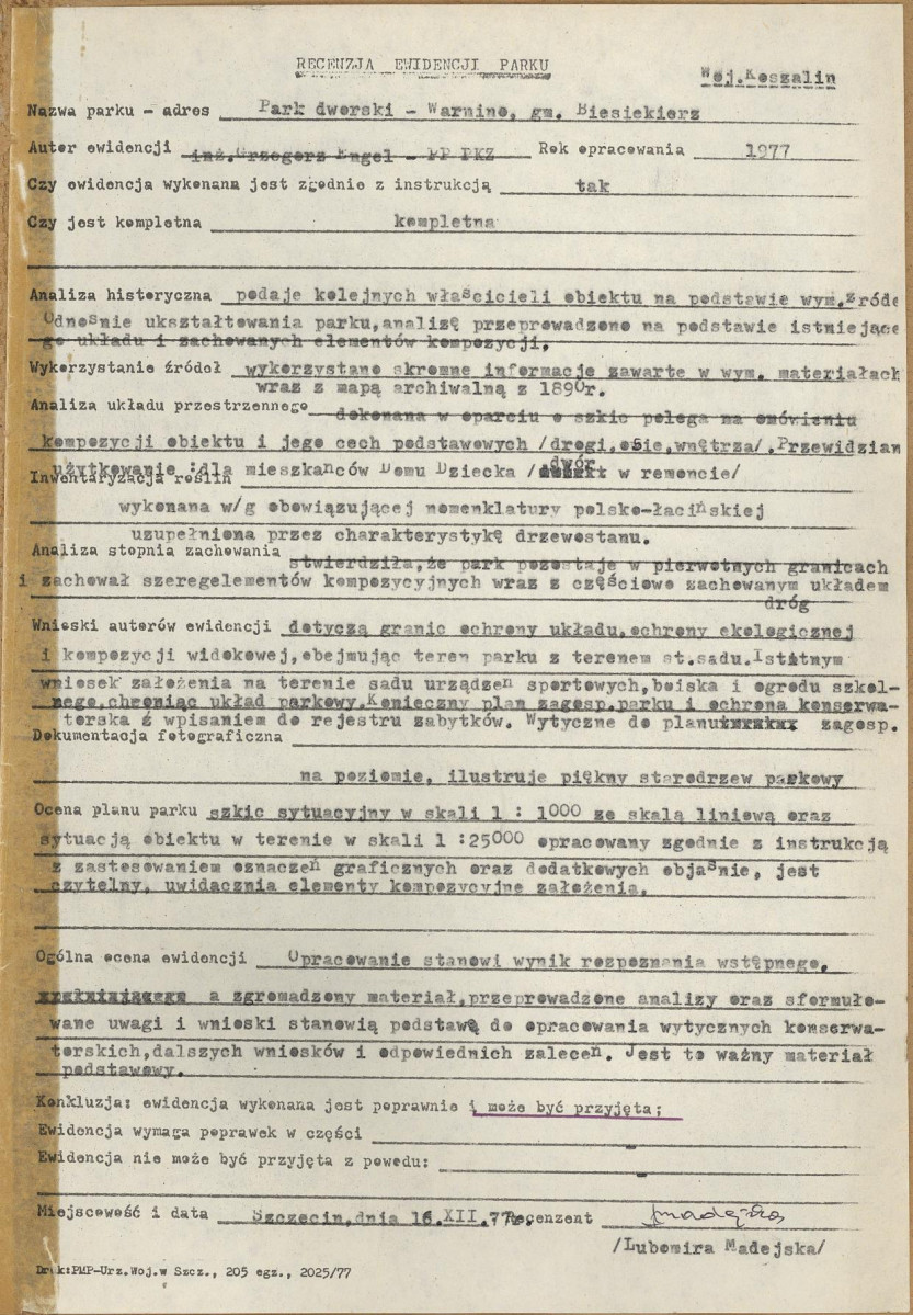 Ewidencja parkowa, skan nr 24