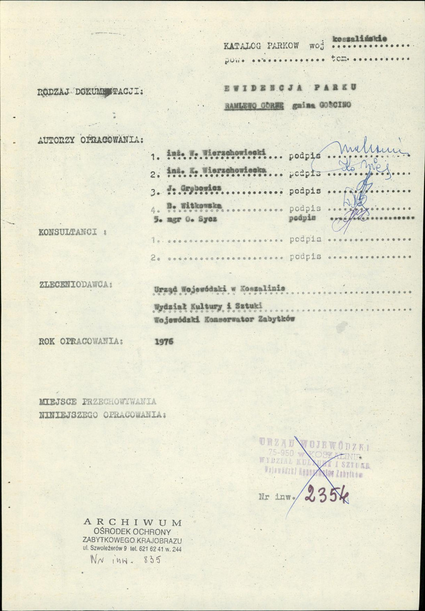 Ewidencja parkowa, skan nr 3