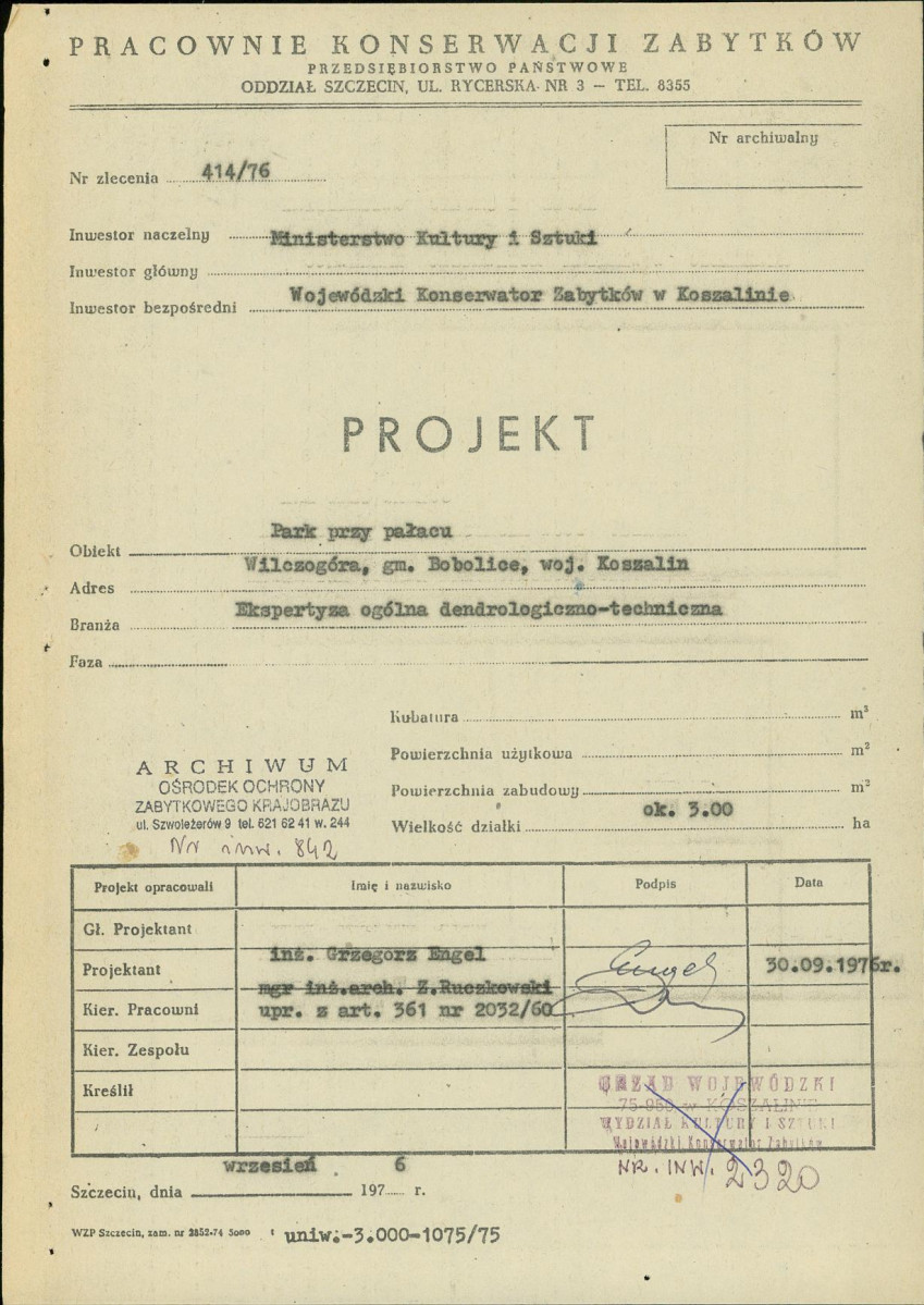 Ewidencja parkowa, skan nr 3