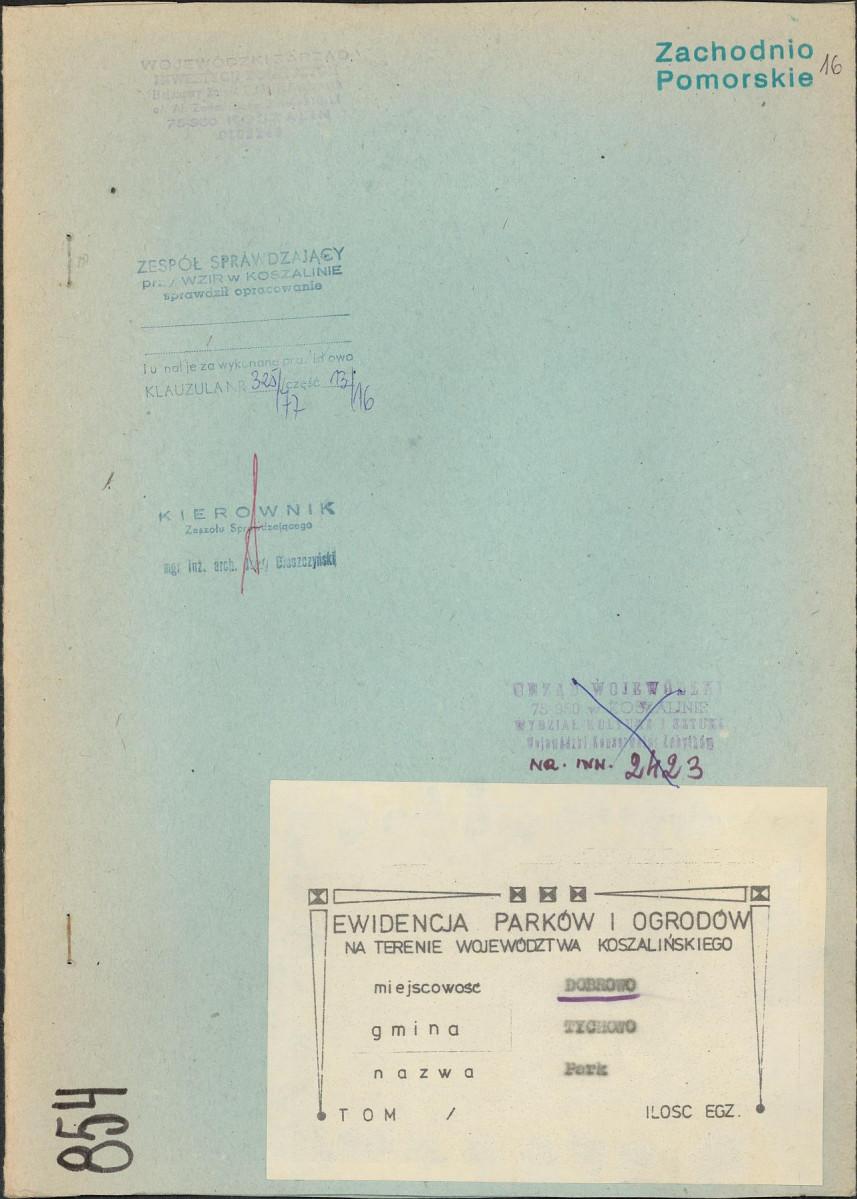 Ewidencja parkowa, skan nr 1