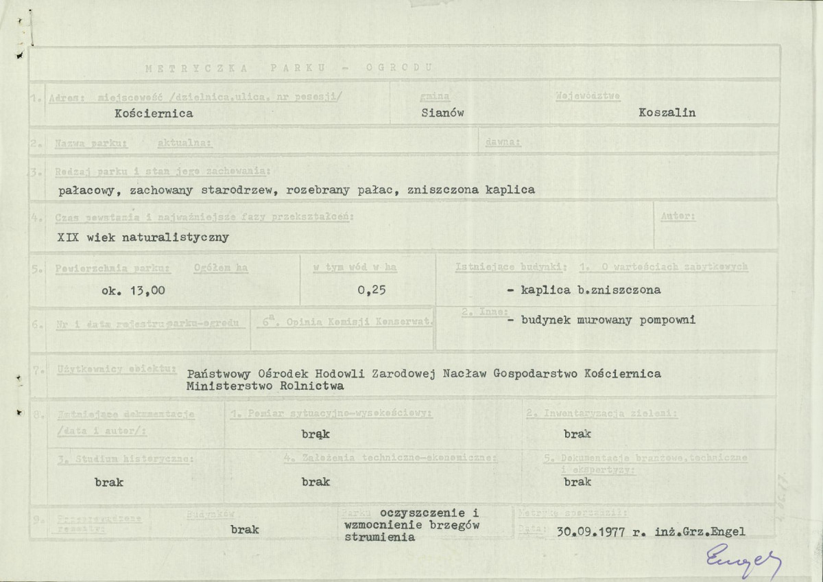 EP - Ewidencja parkowa, skan nr 4