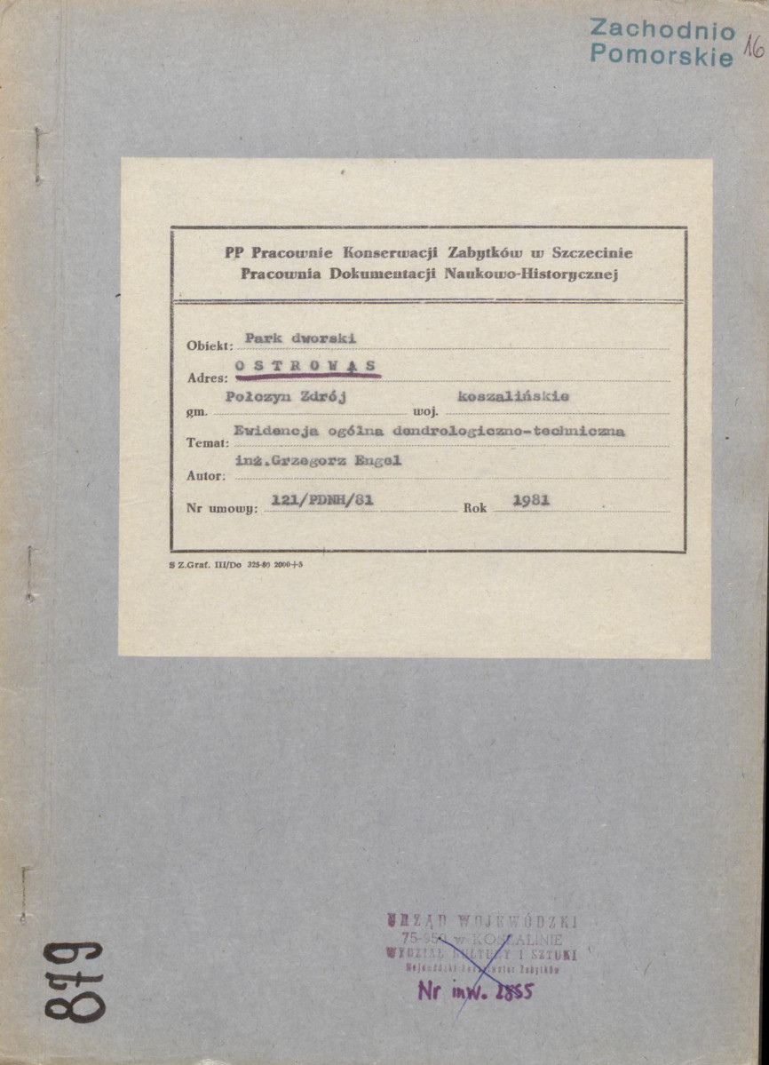 EP - Ewidencja parkowa, skan nr 1