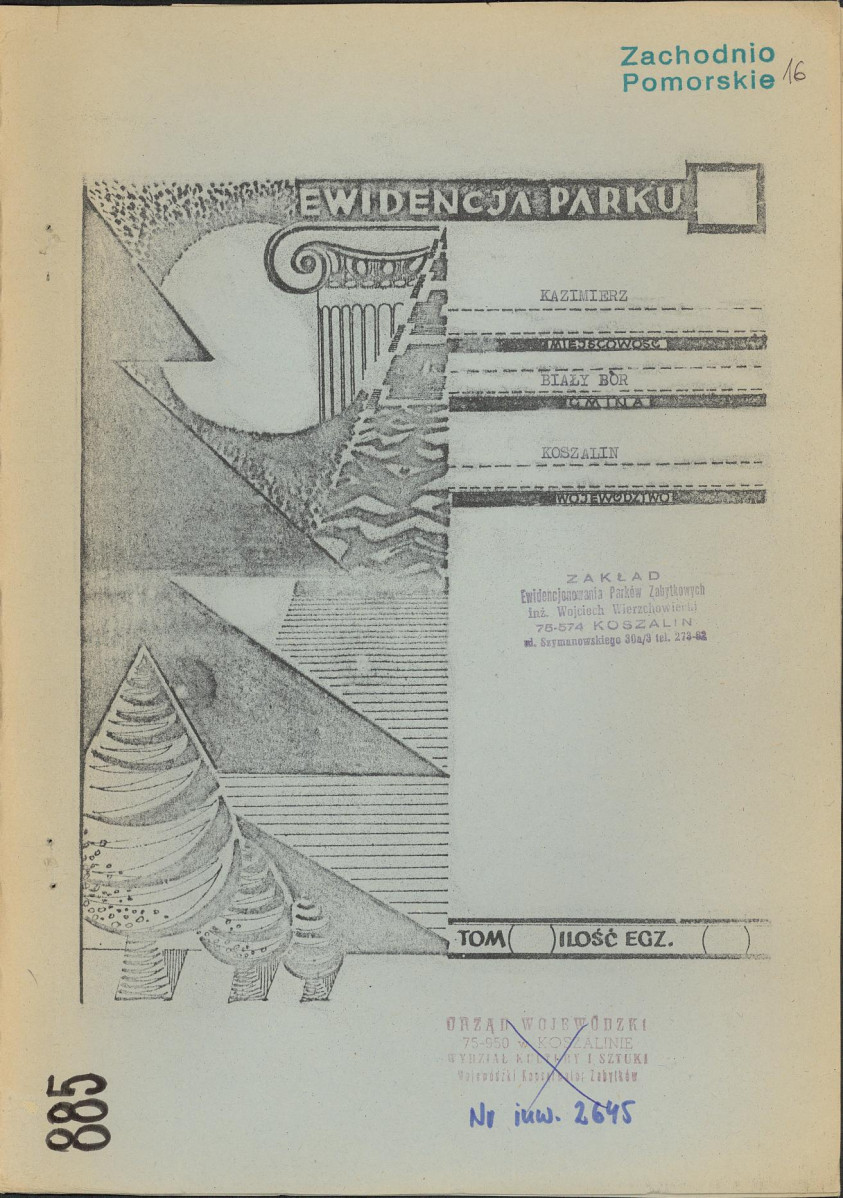 EP - Ewidencja parkowa, skan nr 1