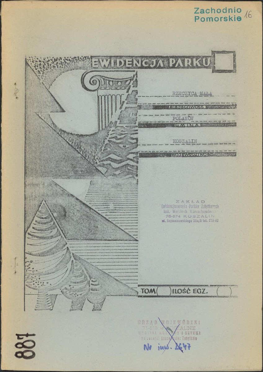 Ewidencja parkowa, skan nr 1