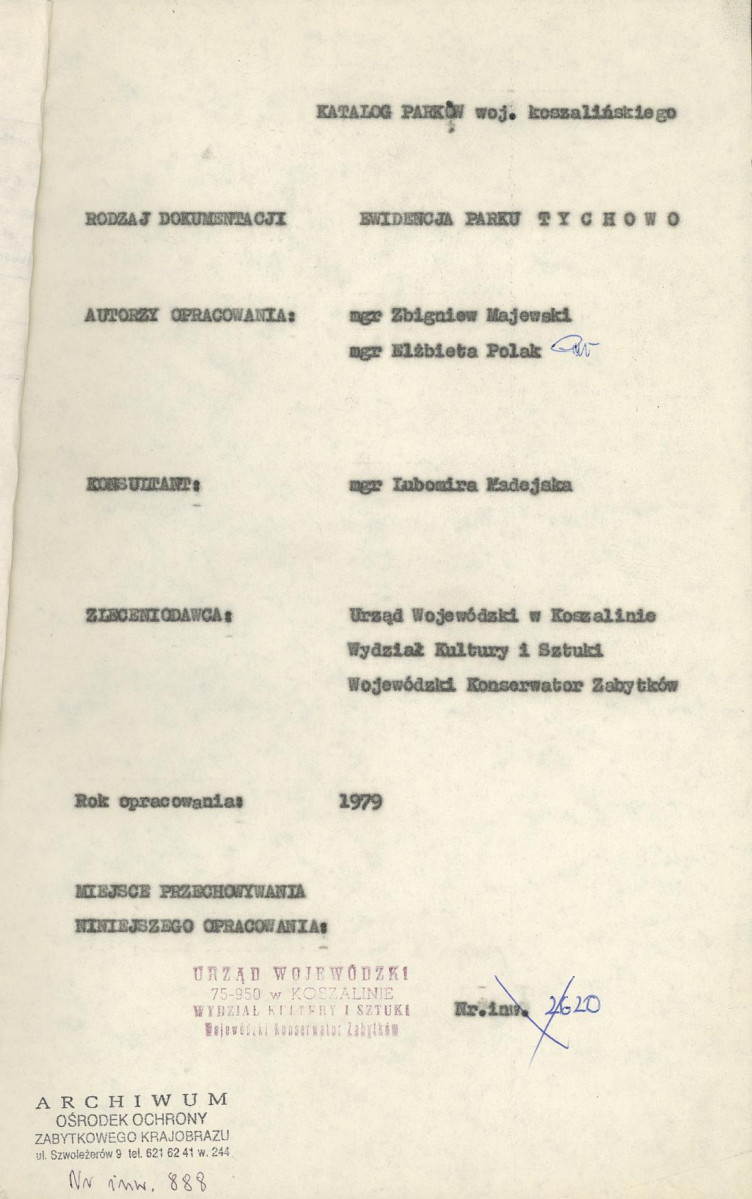 Ewidencja parkowa, skan nr 4