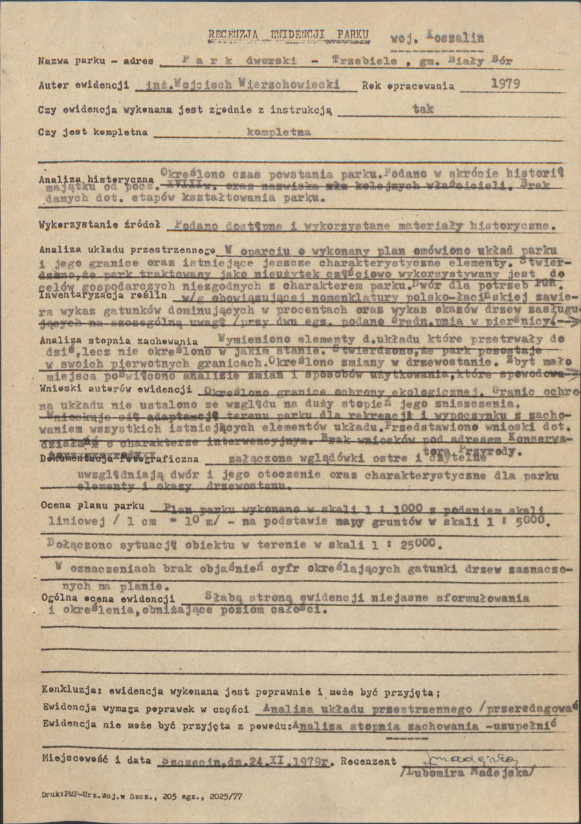 EP - Ewidencja parkowa, skan nr 6