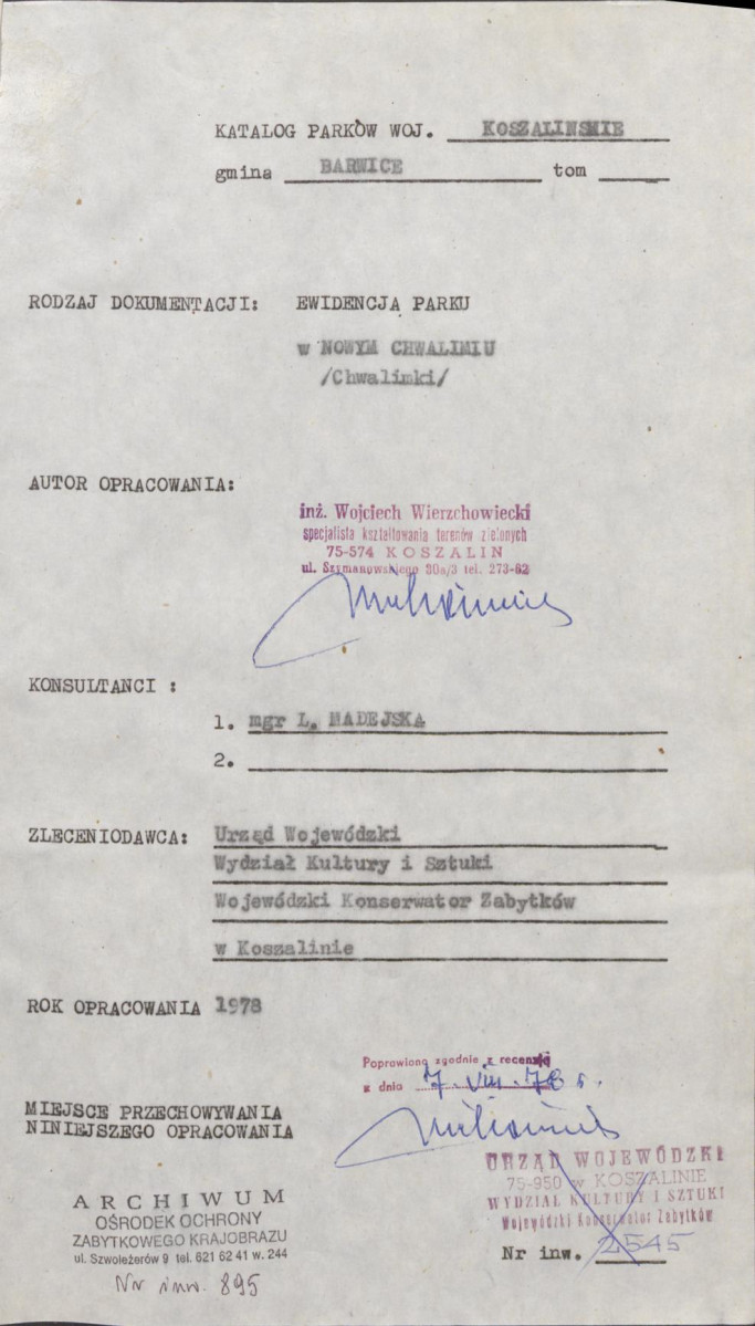 EP - Ewidencja parkowa, skan nr 4