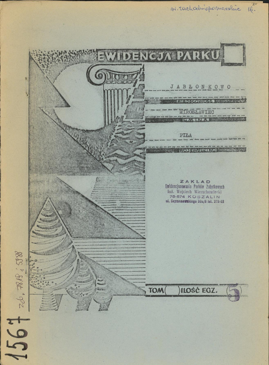 EP - Ewidencja parkowa, skan nr 1