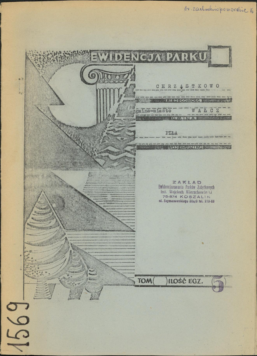EP - Ewidencja parkowa, skan nr 1