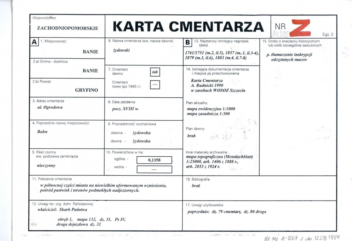 Karta cmentarza, skan nr 1