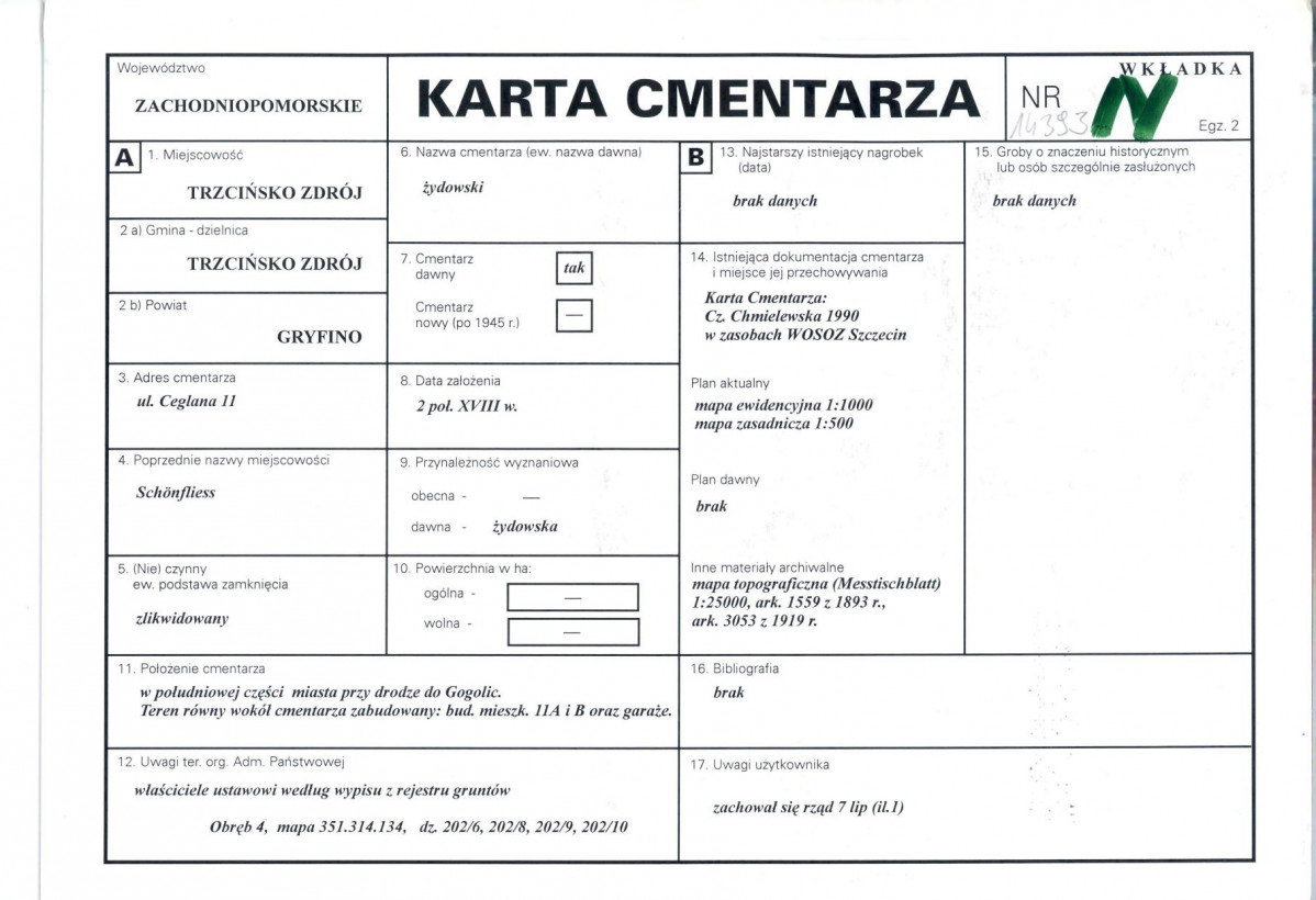 Karta cmentarza, skan nr 1