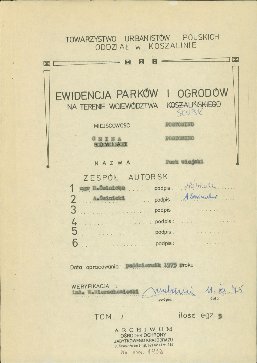Ewidencja parkowa, skan nr 3