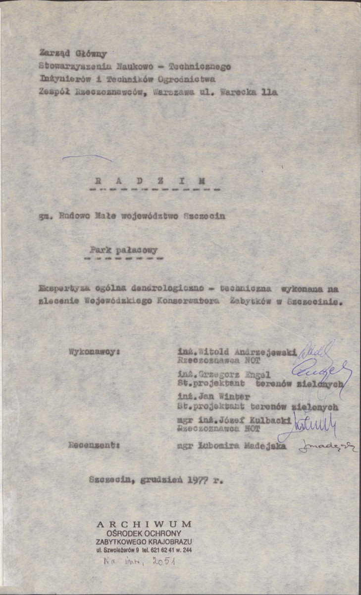 Ewidencja parkowa, skan nr 4