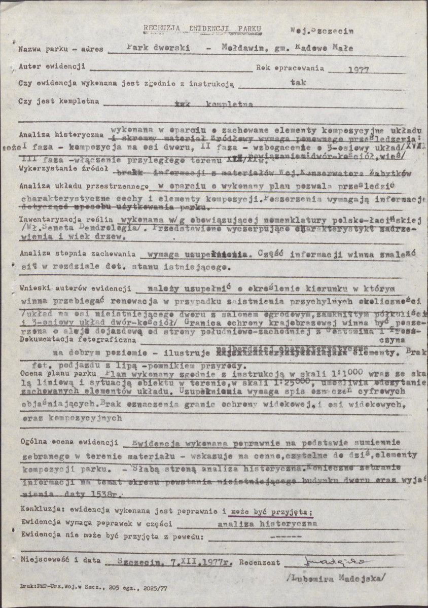 Ewidencja parkowa, skan nr 28