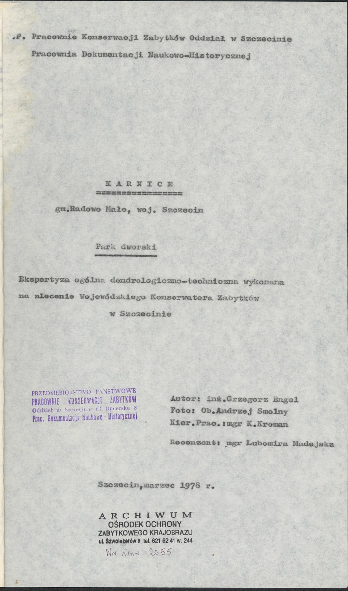 EP - Ewidencja parkowa, skan nr 4