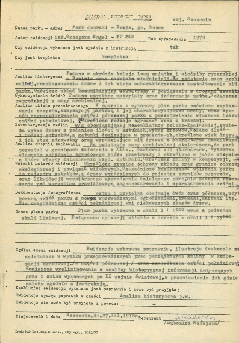 Ewidencja parkowa, skan nr 33