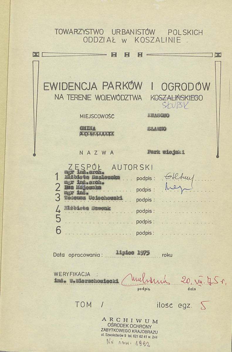 Ewidencja parkowa, skan nr 3