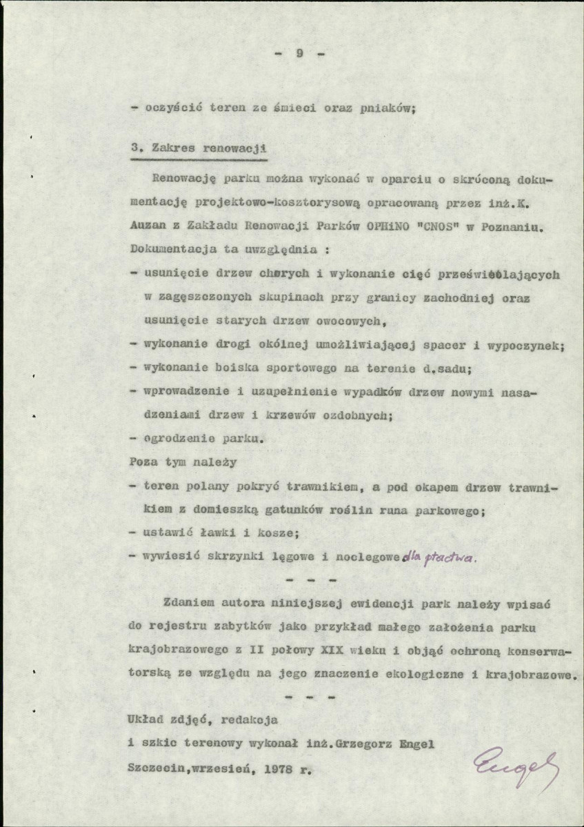 Ewidencja parkowa, skan nr 14