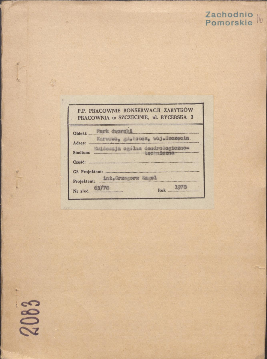 Ewidencja parkowa, skan nr 1