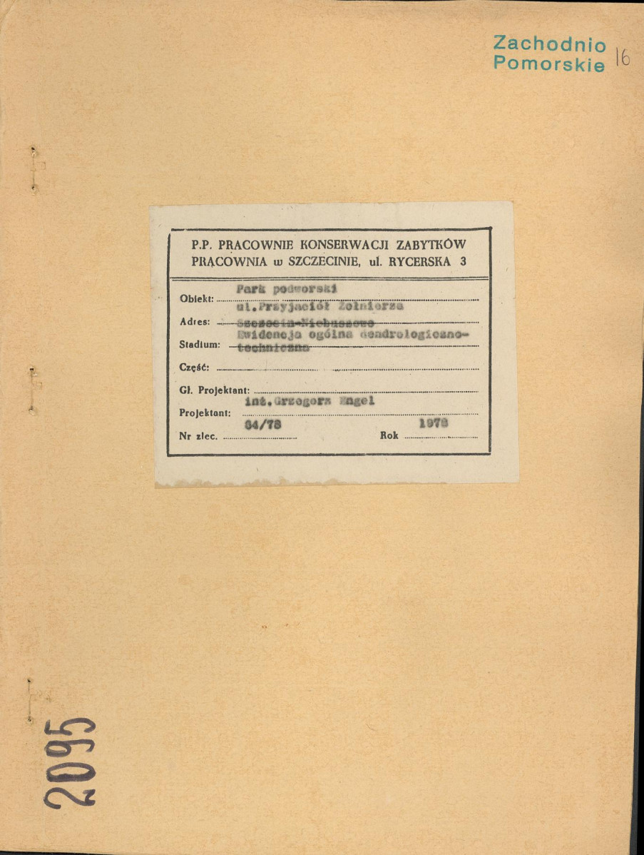 EP - Ewidencja parkowa, skan nr 1