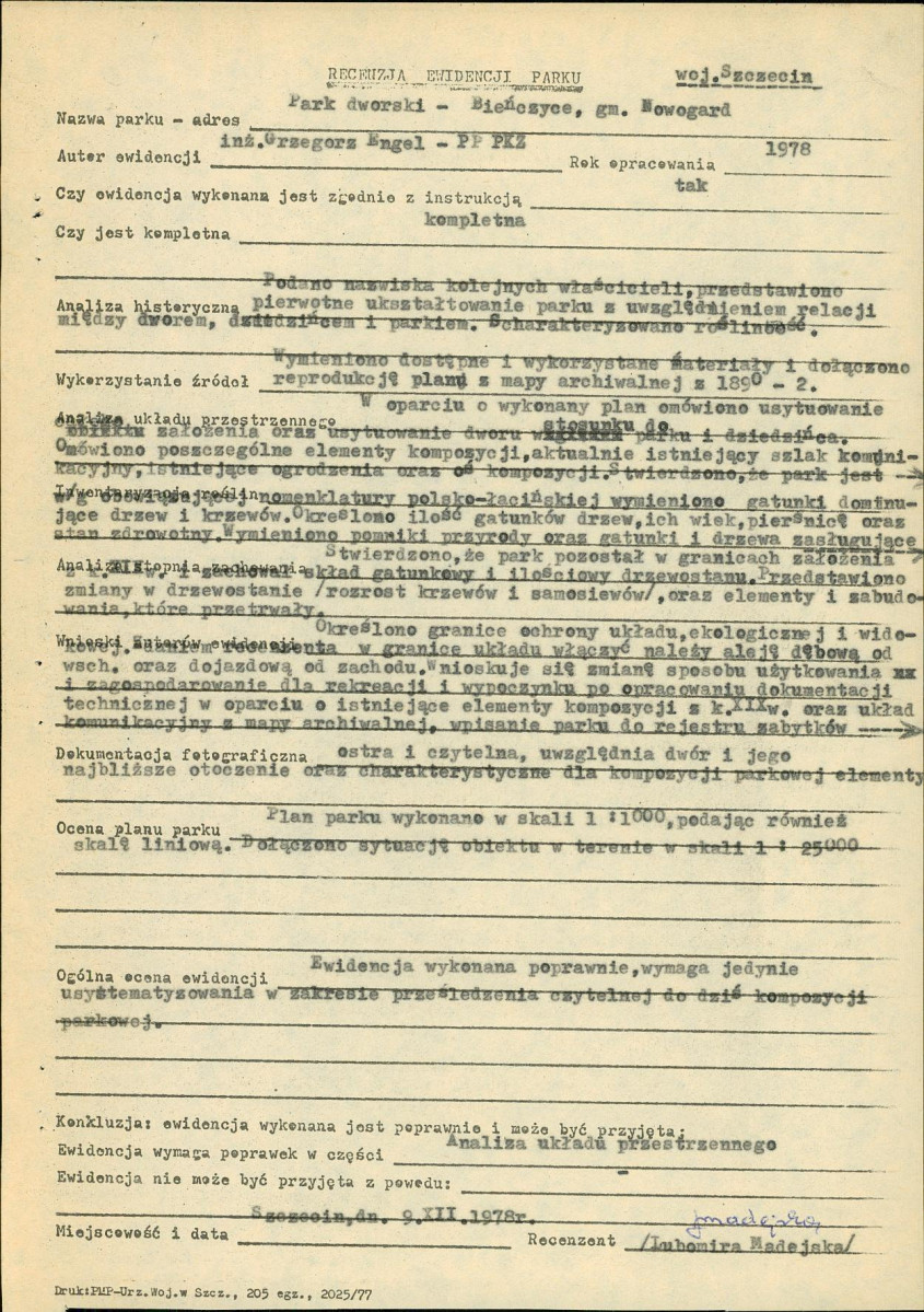 Ewidencja parkowa, skan nr 32